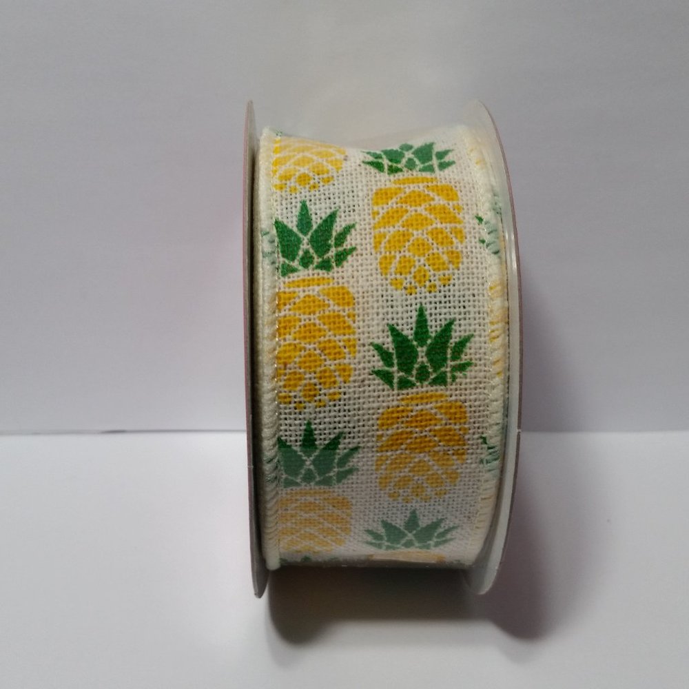 Wired Ribbon 1.5" Pineapple